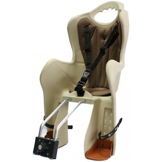 fotelik dziecięcy na bagażnik/kremowy -zdjęcie numer 1