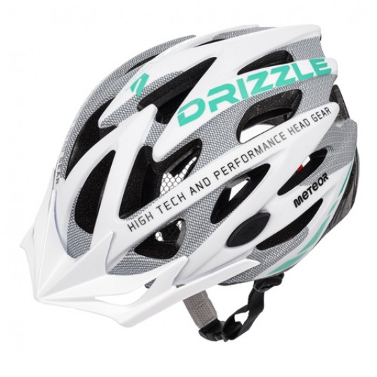 kask Meteor Drizzle biało-miętowy L(58-61cm) -zdjęcie numer 1