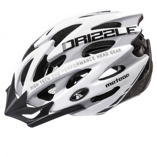 kask Meteor Drizzle biało-szary L(58-61cm) -zdjęcie numer 1