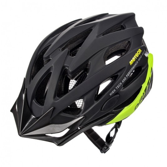 kask Meteor Drizzle czarny-neon XL(61-63cm) -zdjęcie numer 1