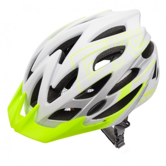 kask Meteor Gruver M(55-58cm) biało/zielony -zdjęcie numer 1