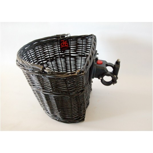 kosz wiklina clip-on czarny -zdjęcie numer 1