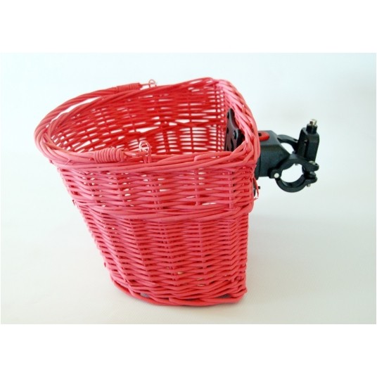 kosz wiklina clip-on czerwony -zdjęcie numer 1