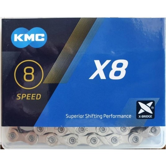 łańcuch KMC X8 silver box -zdjęcie numer 1