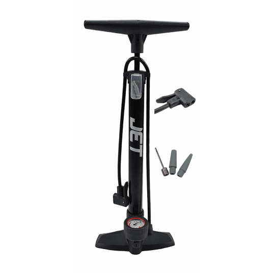 pompka podłogowa z manometrem P38B-04 stal -zdjęcie numer 1