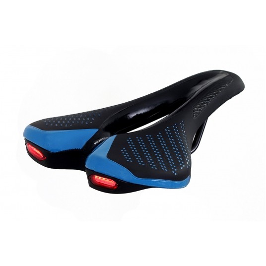 siodło HSD-618 mtb blue LED tył -zdjęcie numer 2