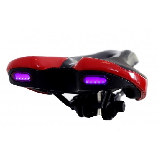 siodło HSD-618 mtb red LED tył -zdjęcie numer 4