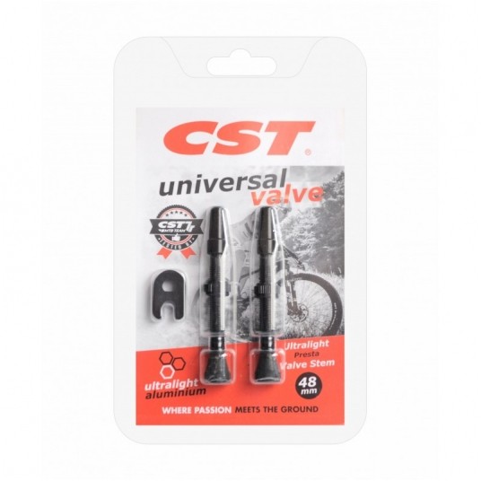 zawór 40mm czarny alu 2szt. z nakrętka -zdjęcie numer 1