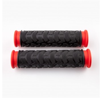 chwyt mtb HL-G49-1 czarno/czerw.