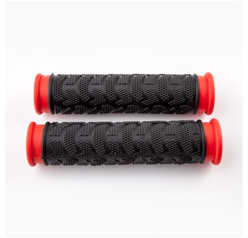 chwyt mtb HL-G49-1 czarno/czerw.