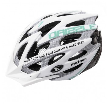 kask Meteor Drizzle biało-miętowy M(55-58cm)