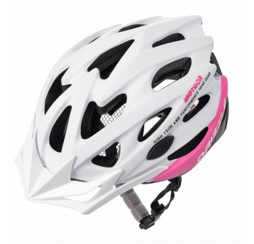 kask Meteor Drizzle biało-różowy L(58-61cm)