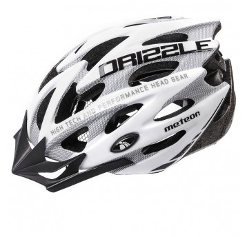 kask Meteor Drizzle biało-szary XL(61-63cm)