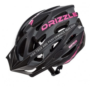 kask Meteor Drizzle czarno-róż L(58-61cm)