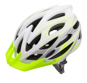 kask Meteor Gruver M(55-58cm) biało/zielony
