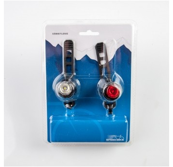 kompl. lamp 1 sup/jas/biała LED JY-3006