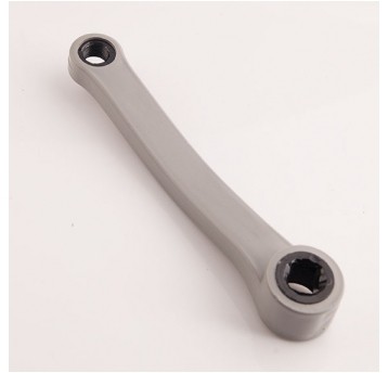 korba lewa oblewana MTB szara