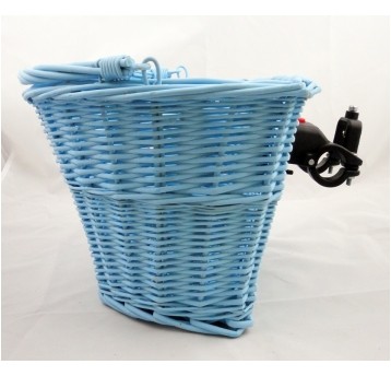 kosz wiklina clip-on błękitny