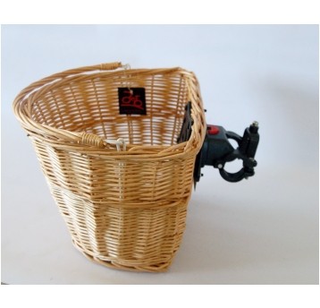 kosz wiklina clip-on naturalny jasny