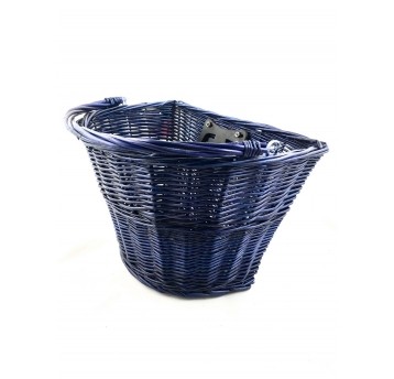 kosz wiklina clip-on niebieski