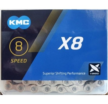 łańcuch KMC X8 silver box