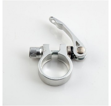 obejma podsiodłowa 31,8mm srebna