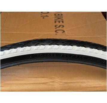 opona 700x38c W2011 biały bok