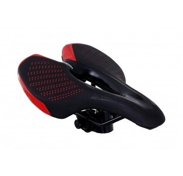 siodło HSD-618 mtb red LED tył